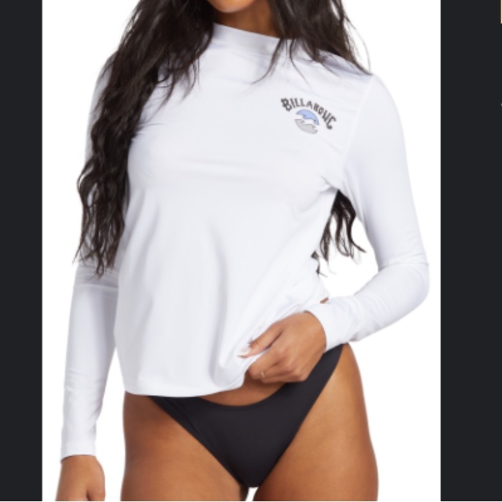 Billabong Cream Long Sleeve Relaxed Fit Rashguard